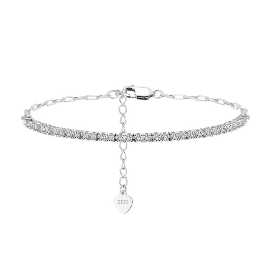 Pulsera Tennis Clip Moissanita