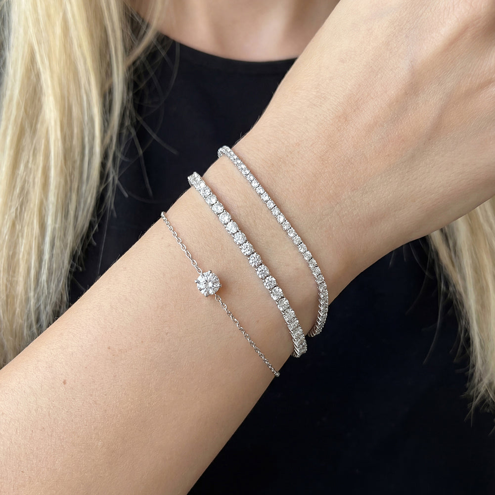 Pulsera Punto de Luz Moissanita