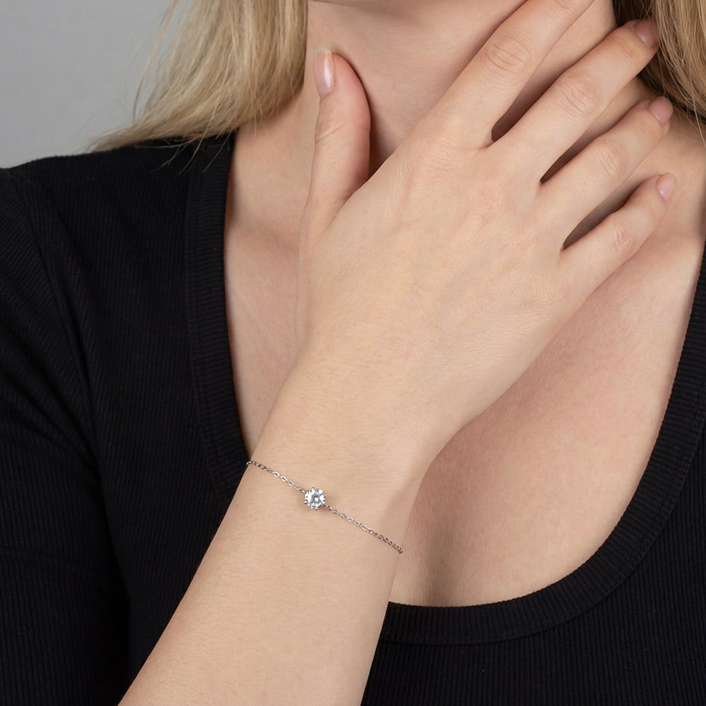 Pulsera Punto de Luz Moissanita