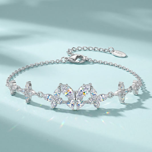 Pulsera Mariposa Moissanita