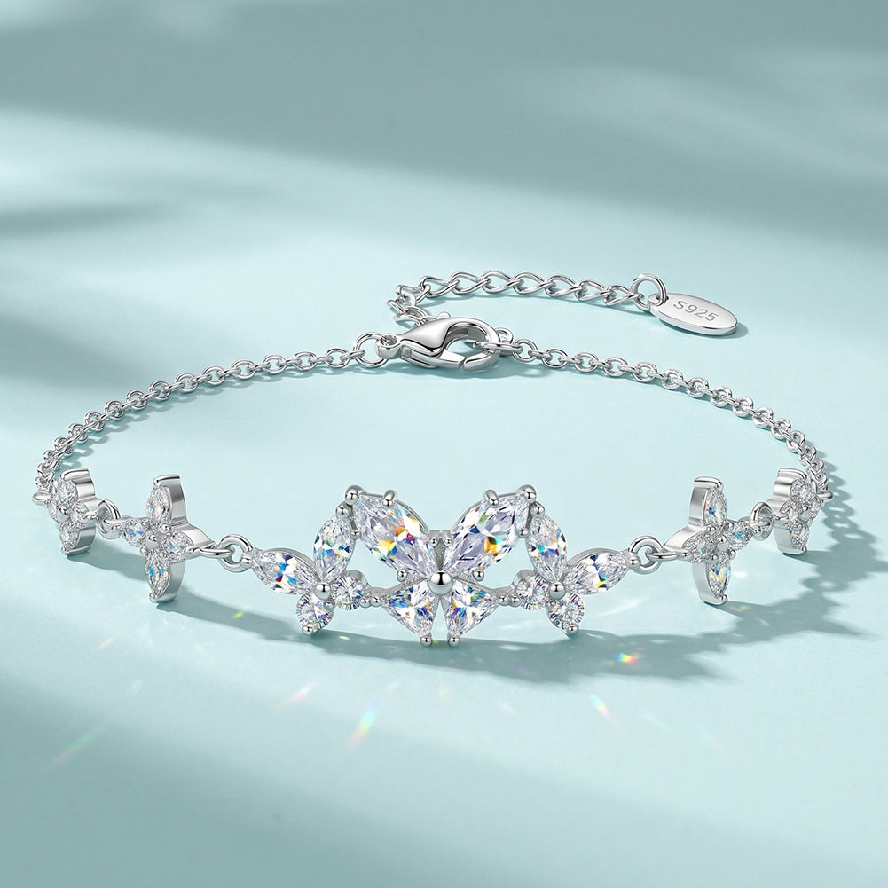 Pulsera Mariposa Moissanita