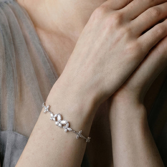 Pulsera Mariposa Moissanita