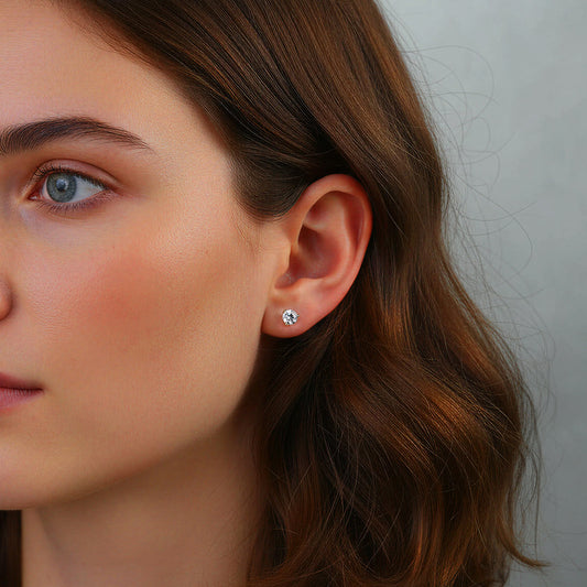 Aros Punto de Luz Moissanita