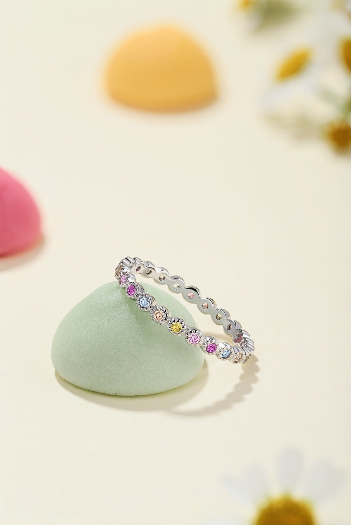 Anillo Infinito Destellos de color