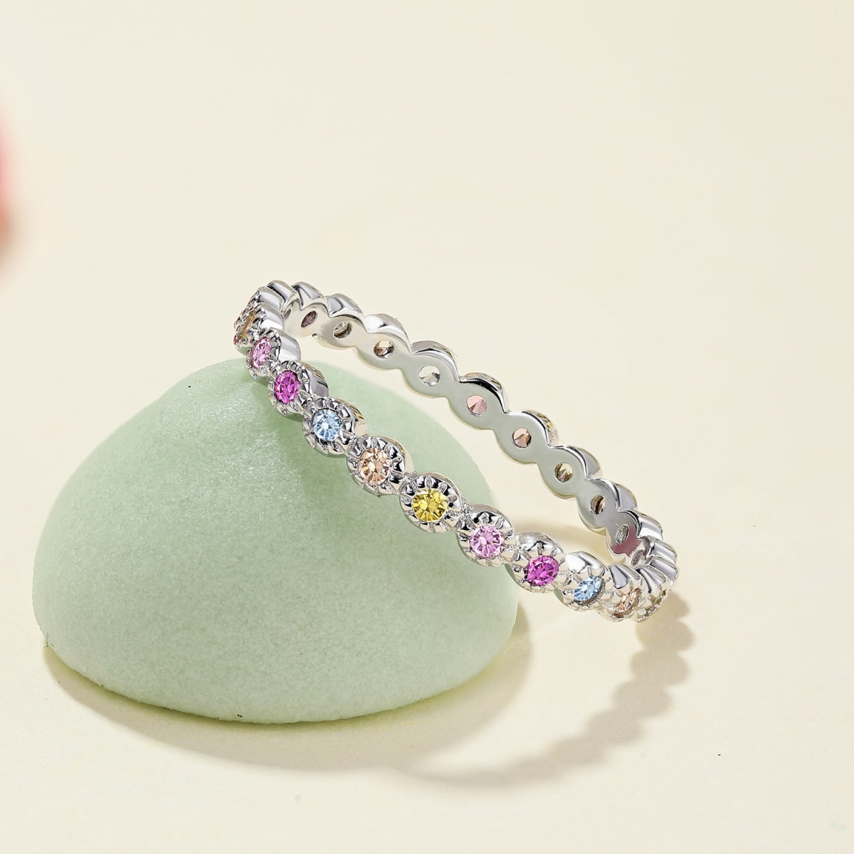 Anillo Infinito Destellos de color