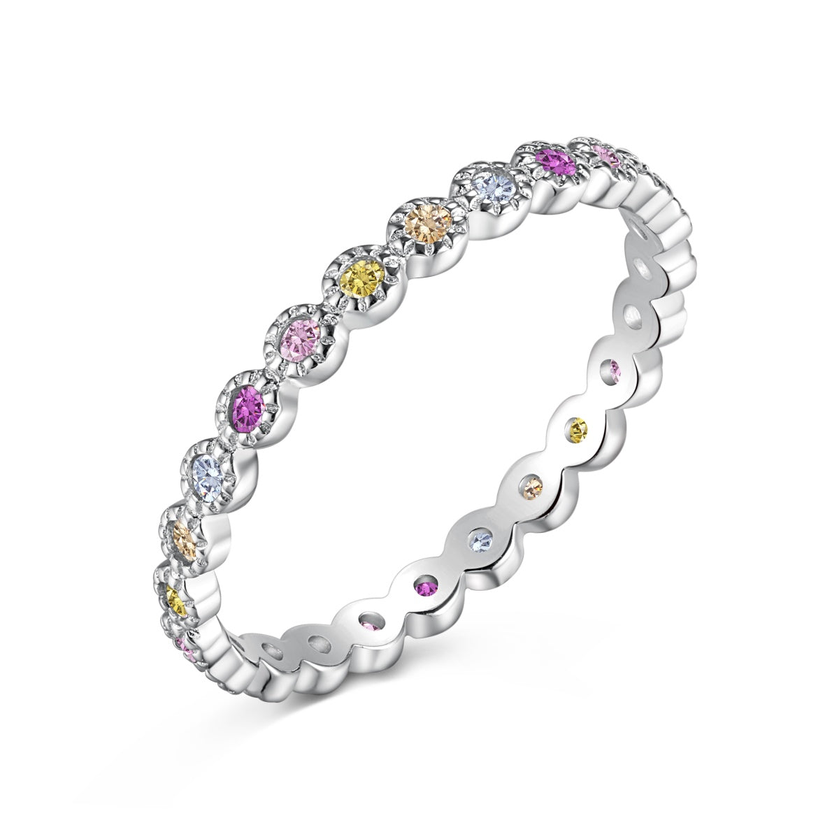 Anillo Infinito Destellos de color