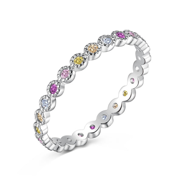 Anillo Infinito Destellos de color