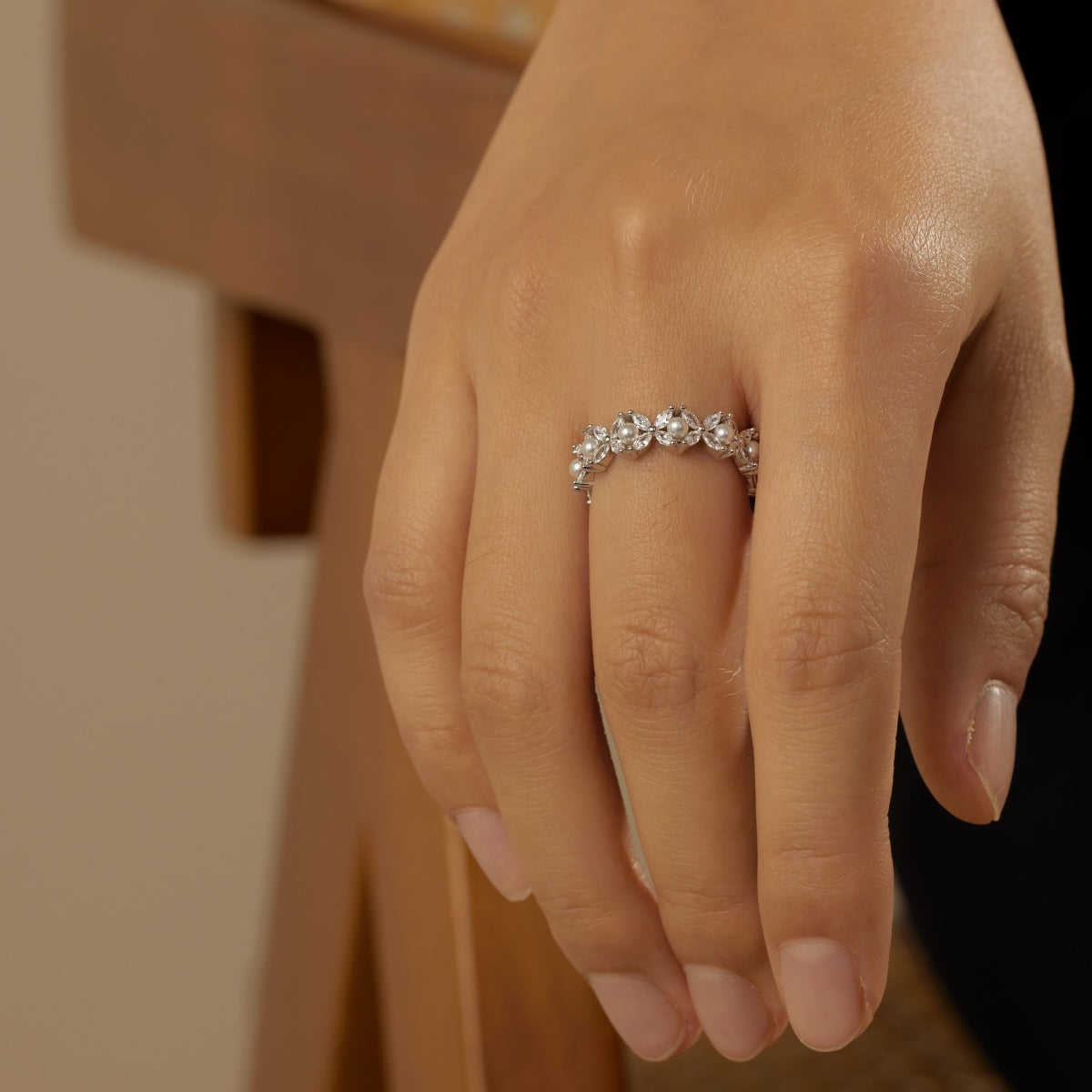 Anillo Infinito Perlas