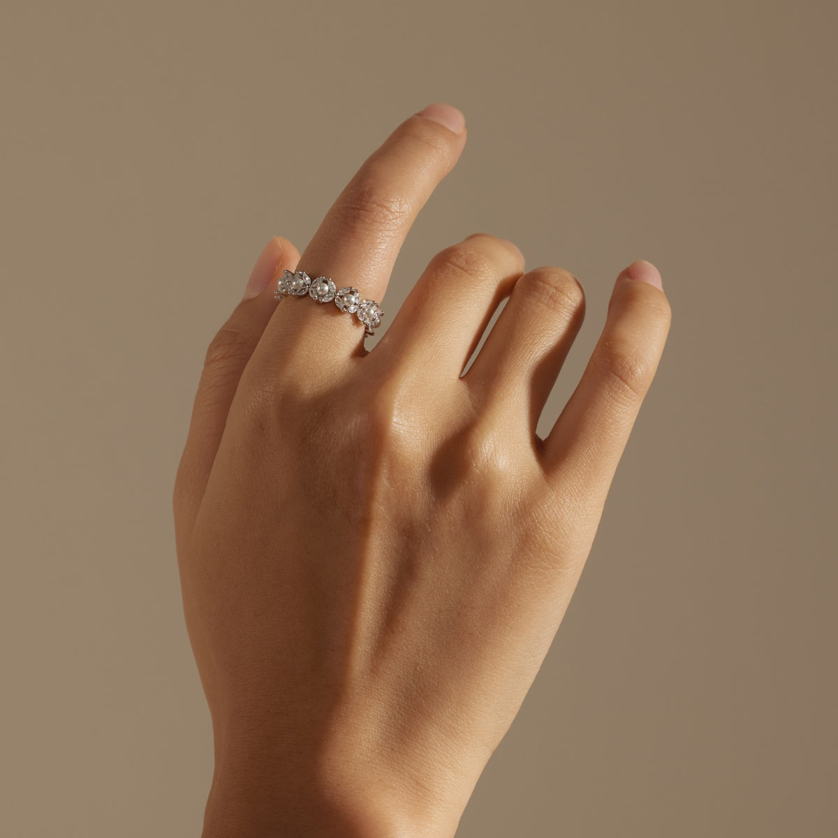 Anillo Infinito Perlas