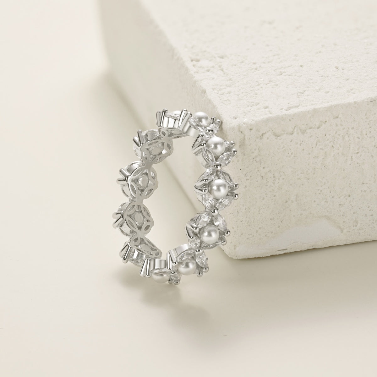 Anillo Infinito Perlas
