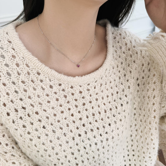Collar corazón minimal