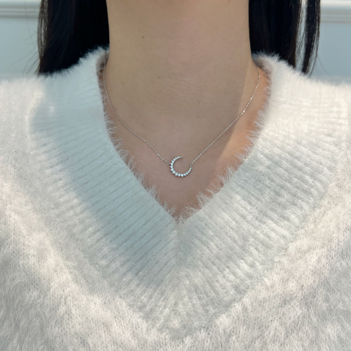 Collar Selene Moissanita