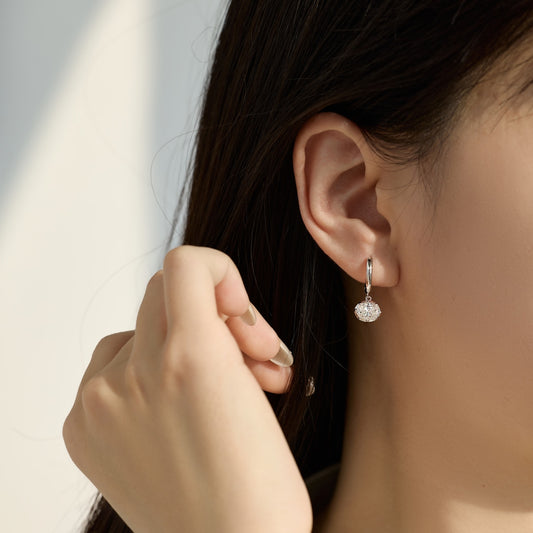Aros Oval Moissanita