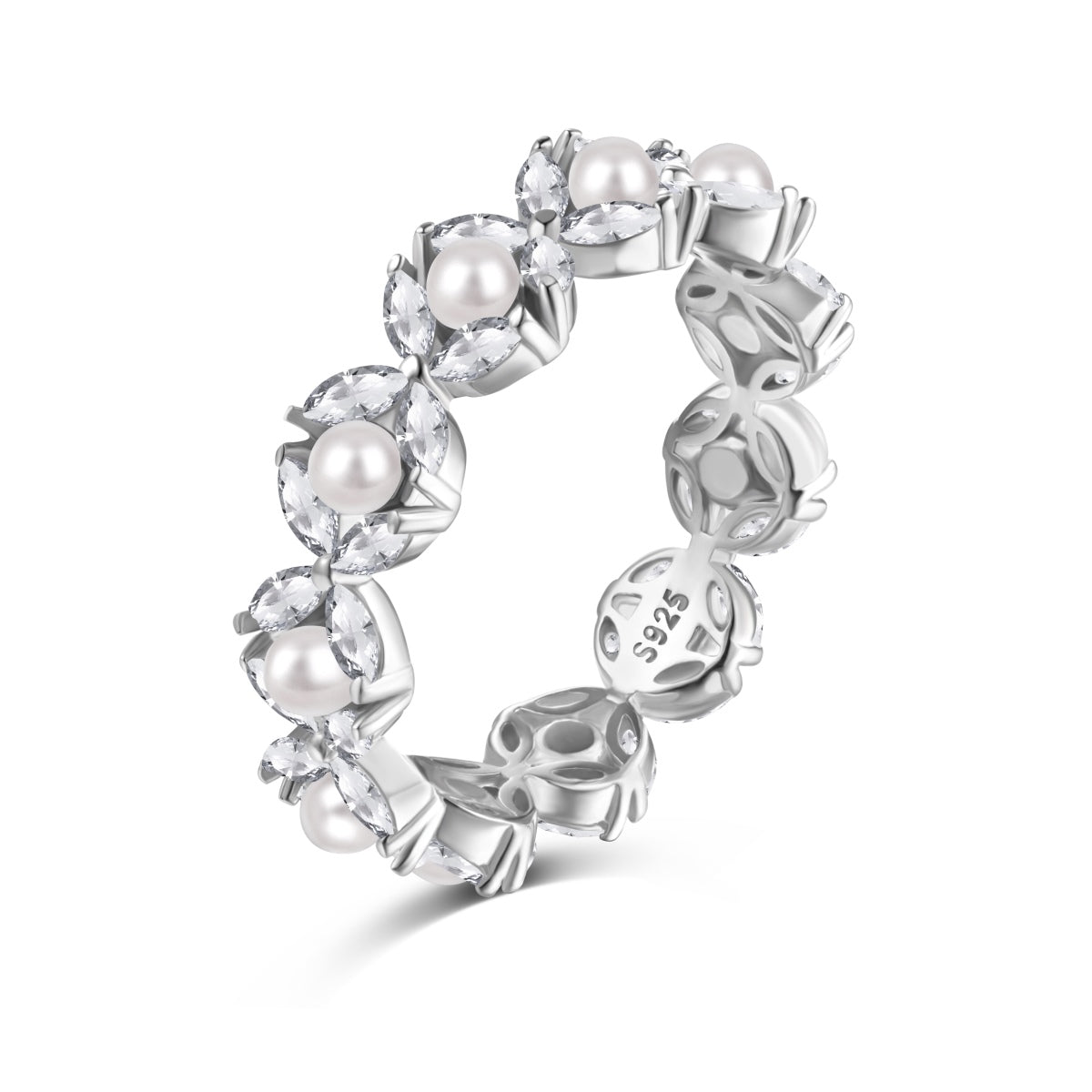 Anillo Infinito Perlas