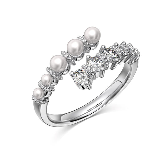 Anillo Ajustable Perlas