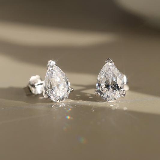 Aros Drop Moissanita
