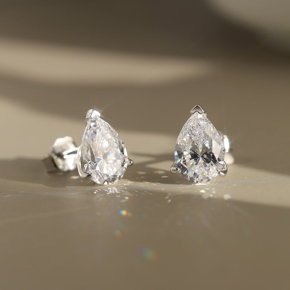 Aros Drop Moissanita