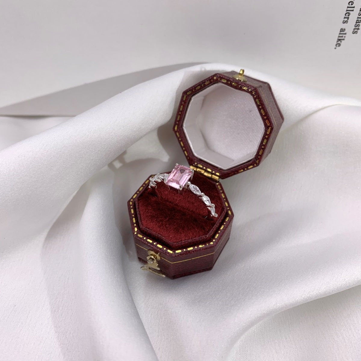 Anillo Brillo Rosa