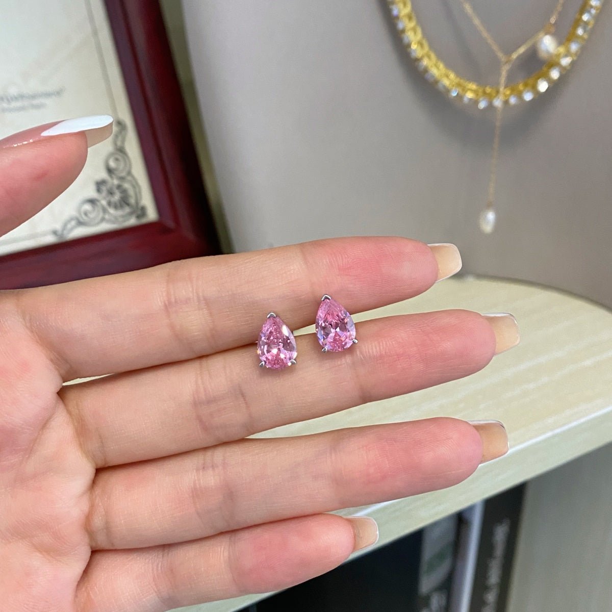 Aros Gota Rosa