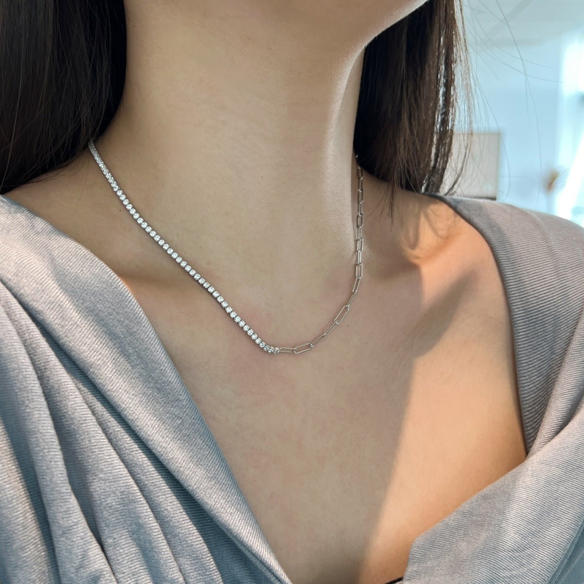 Choker Tenis Cadena